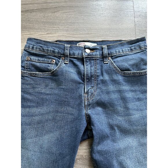 levis signature slim mens dark blue 30x28 Measured - Picture 2 of 7